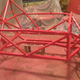 Painting the new tube frame chassis.